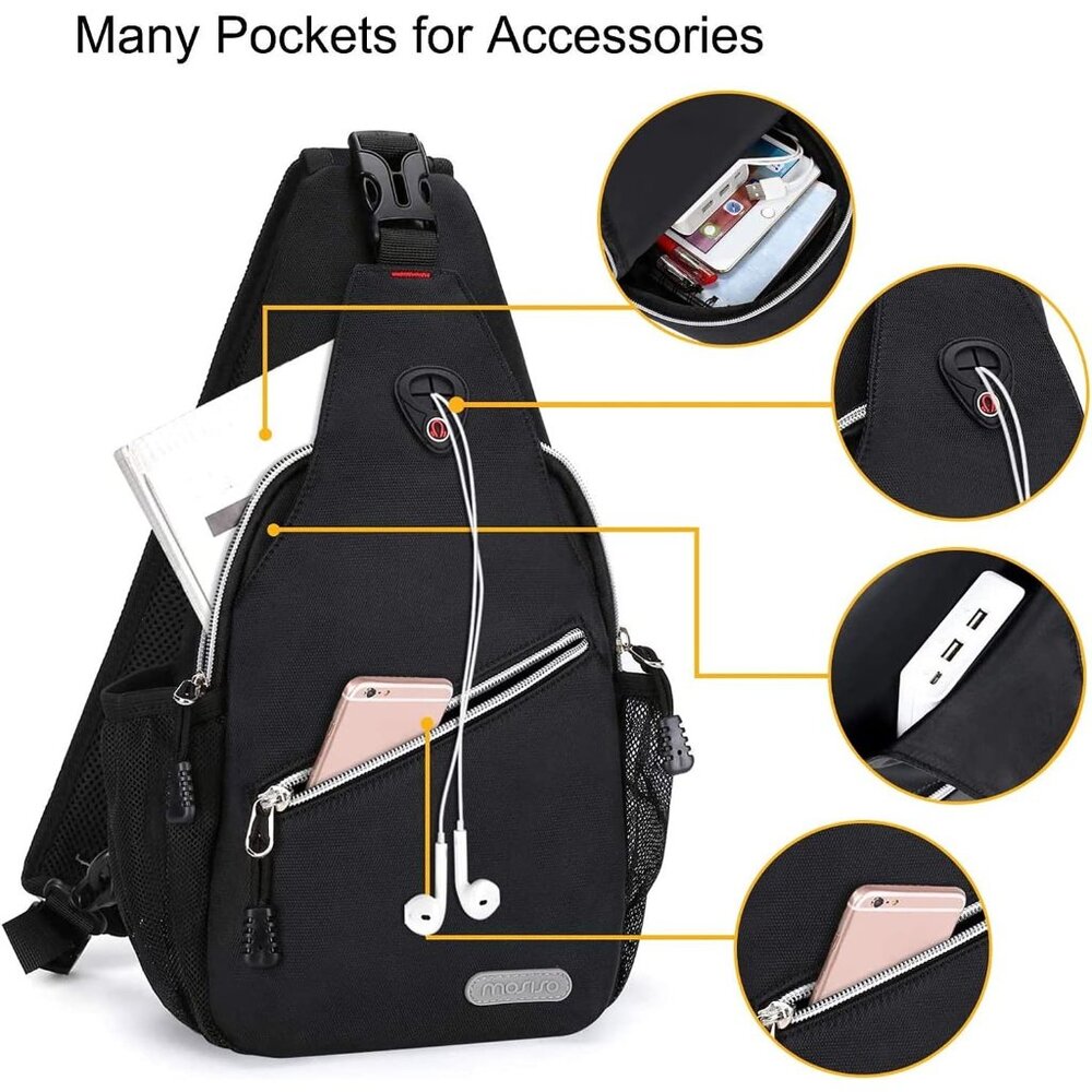 Mini Sling Backpack - Versatile Water-Resistant D… - image 3